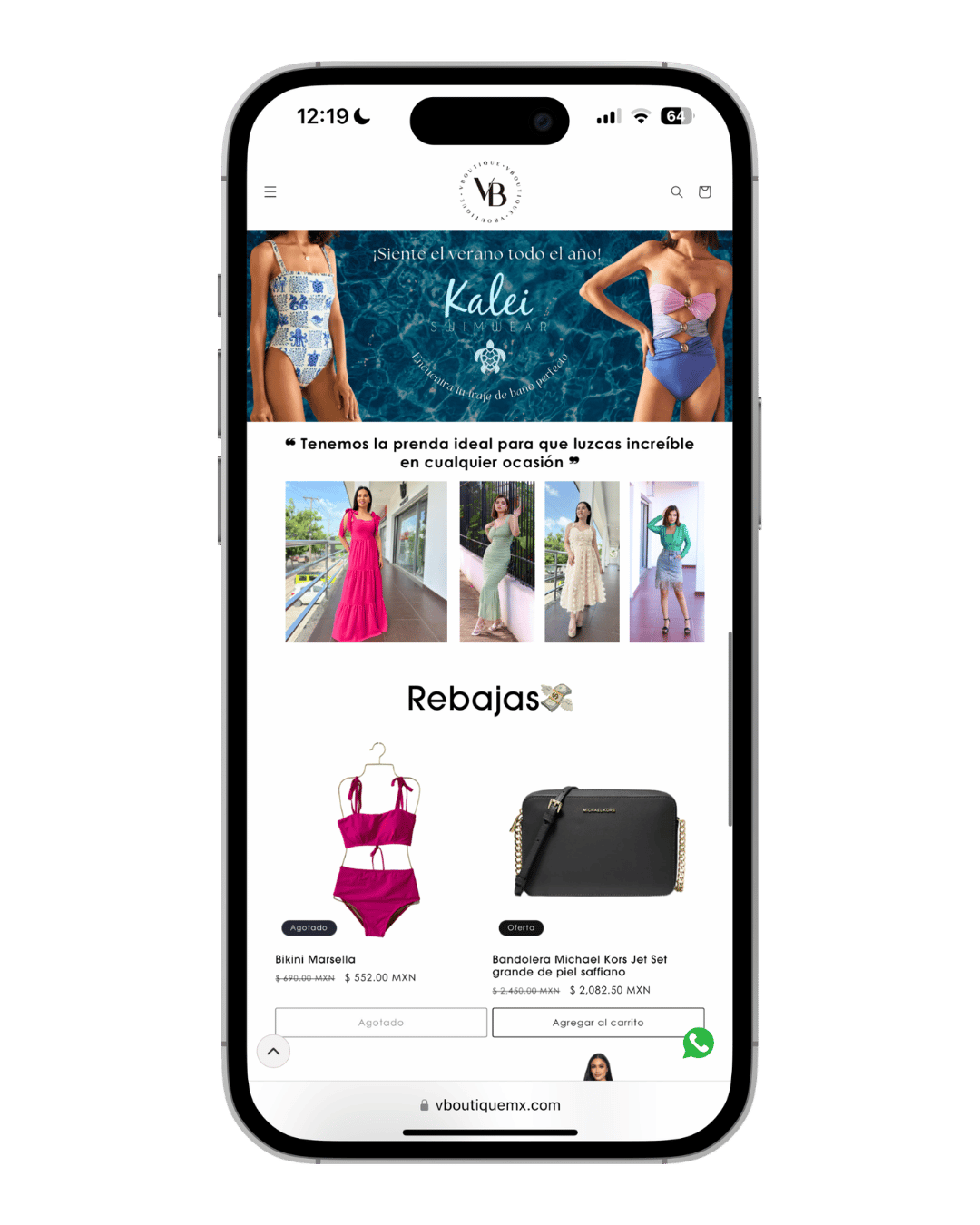 Diseño de tienda Vboutique